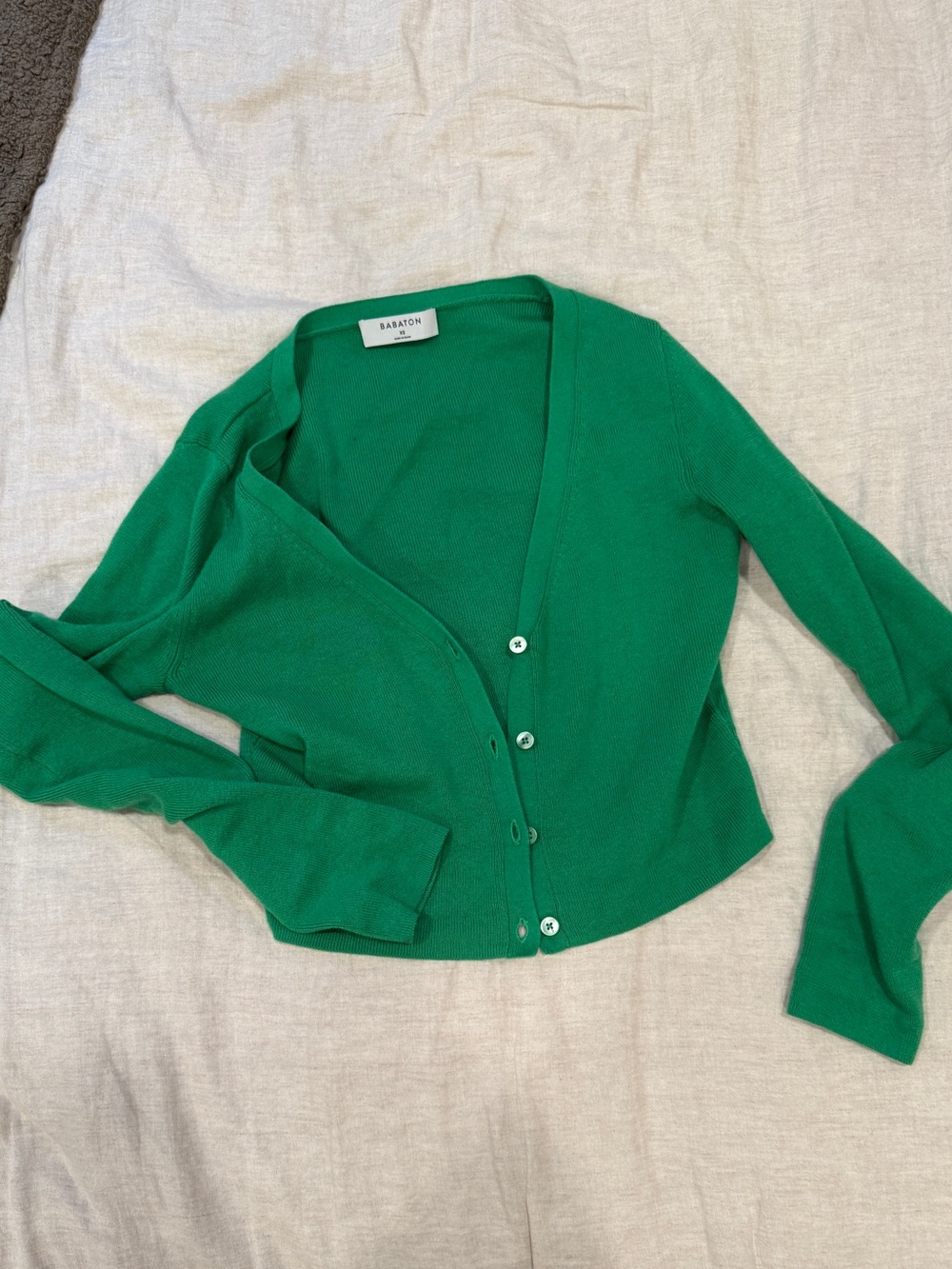 Aritizia Babaton green cardigan